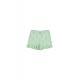 ‘Retro stripes ’ Frills shorts emerald/cream