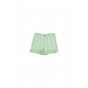 ‘Retro stripes ’ Frills shorts emerald/cream