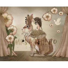 Mrs. Mighetto 50X70" Miss Poppy" print