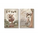 Mrs. Mighetto Greeting cards 2 pack - Moon love