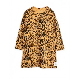 Basic leopard long sleeve dress