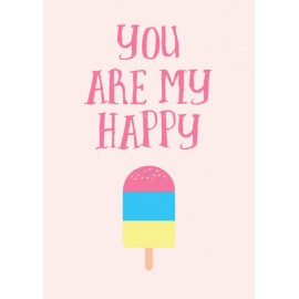 You are my happy quote decal