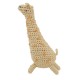 Crochet rattle, Glenn the giraffe, savannah yellow