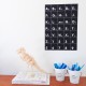 Alphabet/number wall decal black