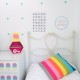 Alphabet/Number wall decal white