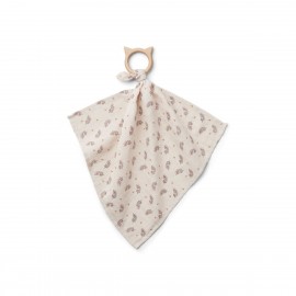 Dines teether cuddle cloth - Fern rose