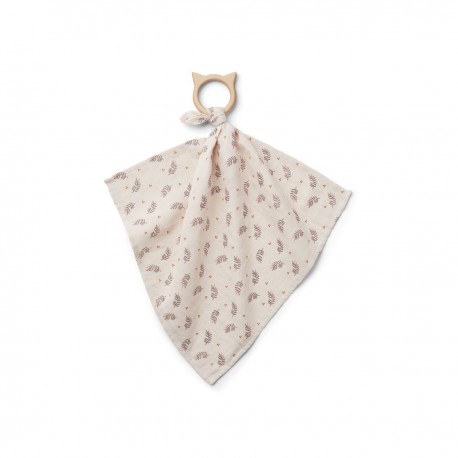 Dines teether cuddle cloth - Fern rose