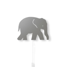 Elephant lamp - warm grey