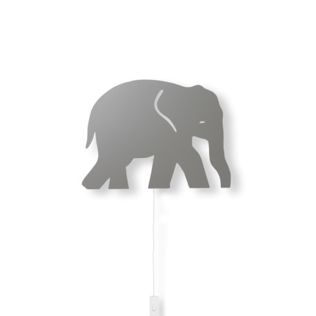 Elephant lamp - warm grey