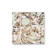 Marbling paper napkins - rust