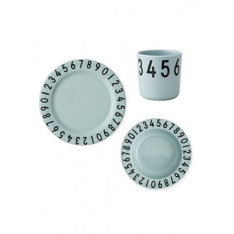 Eat and Learn dinner set - numbers mint