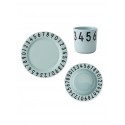 Eat and Learn dinner set - numbers mint