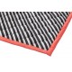 Black Striped Quilted Blanket Neon