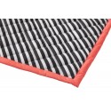 Black Striped Quilted Blanket Neon