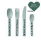 ABC kids cutlery- Tritan green