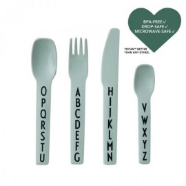 ABC kids cutlery- Tritan green