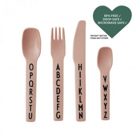 ABC kids cutlery- Tritan rose