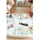 Play and go playmat and storage bag - train map & bear