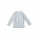 Noah swim tee - Stripe Seablue/white