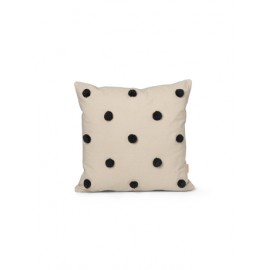 Dot Tufted Cushion - Sand/Black