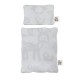 Dolls bed linen - forest grey