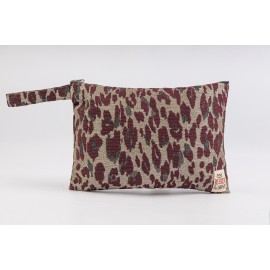 Flat Pouch Leo-Bordeaux - Small