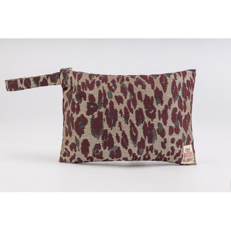 Flat Pouch Leo-Bordeaux - Small