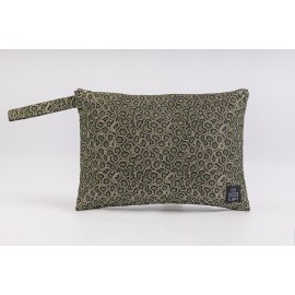 Flat Pouch Metallic Green - Small