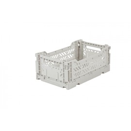 Aykasa folding crate - mini light grey