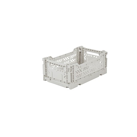 Aykasa folding crate - mini light grey