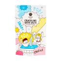 Blue crackling bath salts