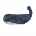 Crochet rattle, Marion the whale, ocean dive navy