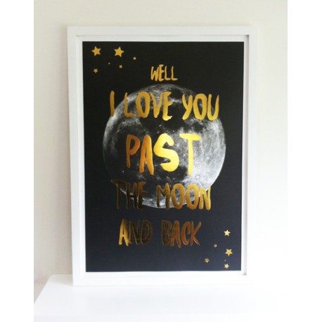 Past the Moon Print