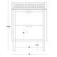 Sebra Changing Table with drawers in grey