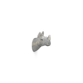 Animal Hand-Carved Hook - Rhino