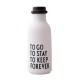 To Go Water Bottle - white