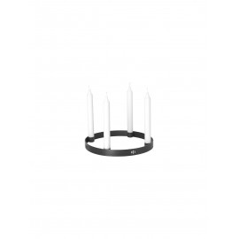 Candle Holder Circle - Black Brass