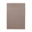 Grid rug carame/offwhite