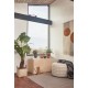 Grid rug carame/offwhite