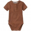 Rib bodysuit - warm earth