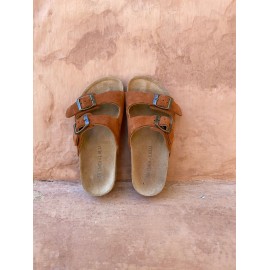 Liilu x LMDi sandals - rust brown