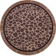 Rug Leopard - round