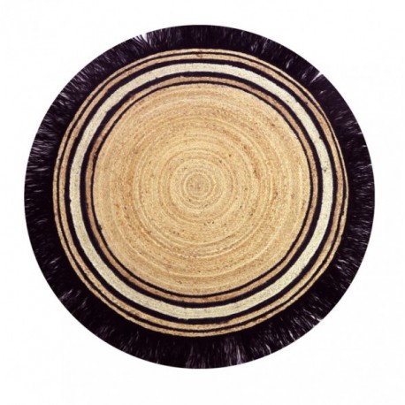 Rug Jute Tess - black