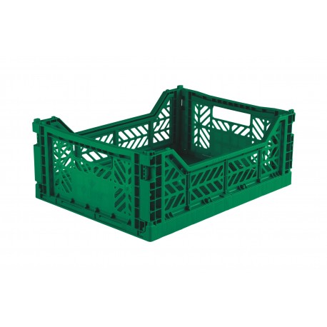 Aykasa folding crate - Midi dark green