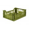 Aykasa folding crate - Midi olive