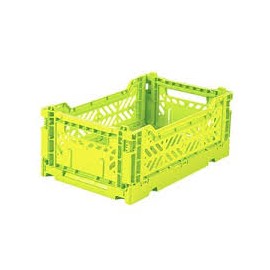 Aykasa folding crate - mini acid yellow