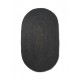 Eternal Oval Jute rug - small/black