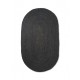 Eternal Oval Jute rug - large/black