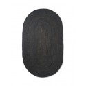 Eternal Oval Jute rug - large/black