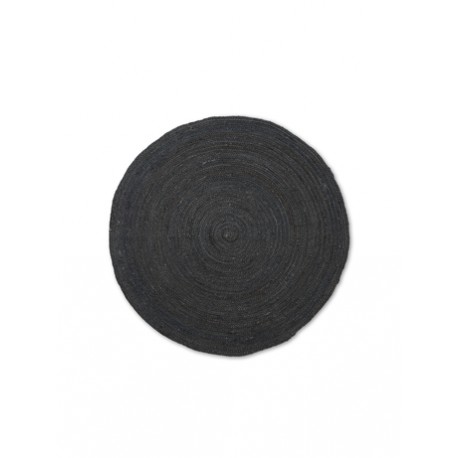 Eternal Round Jute rug - large/black